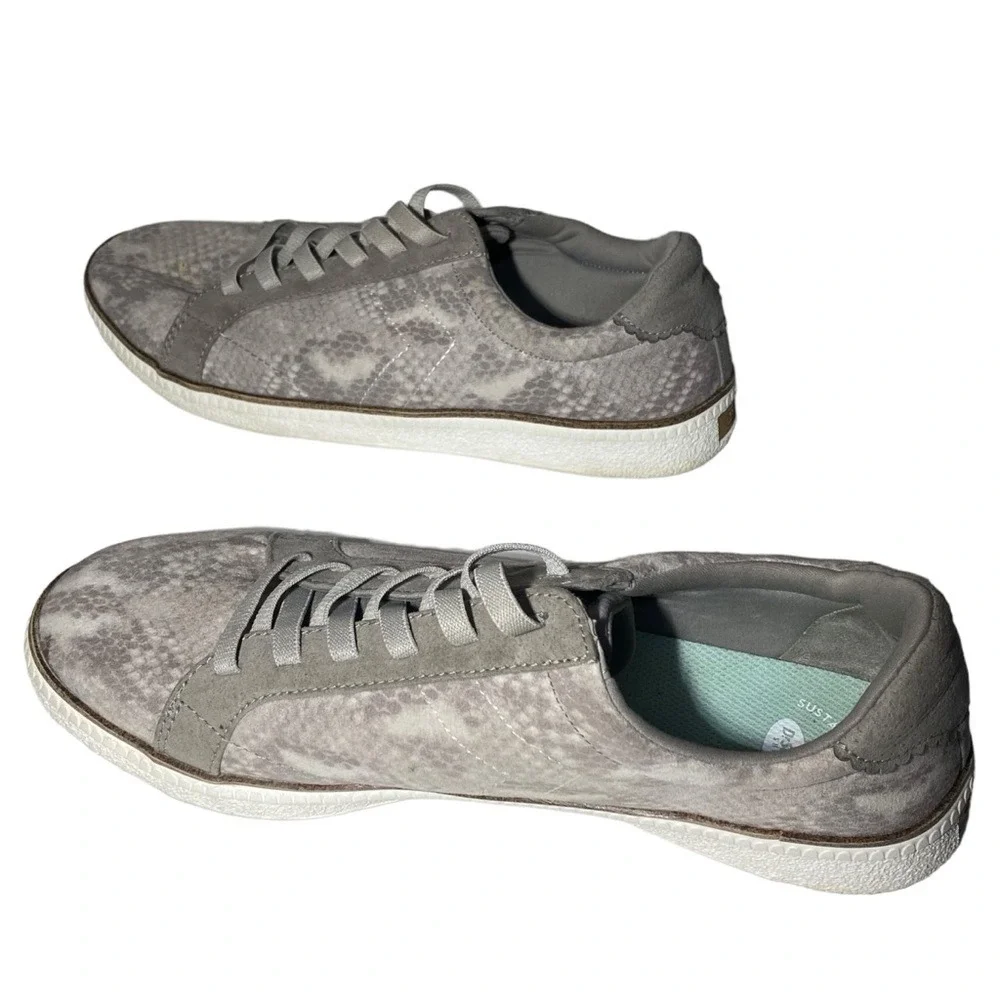 Dr. Scholls Women's Size 11 Seaside‎ Gray Snake Print Casual Sneakers